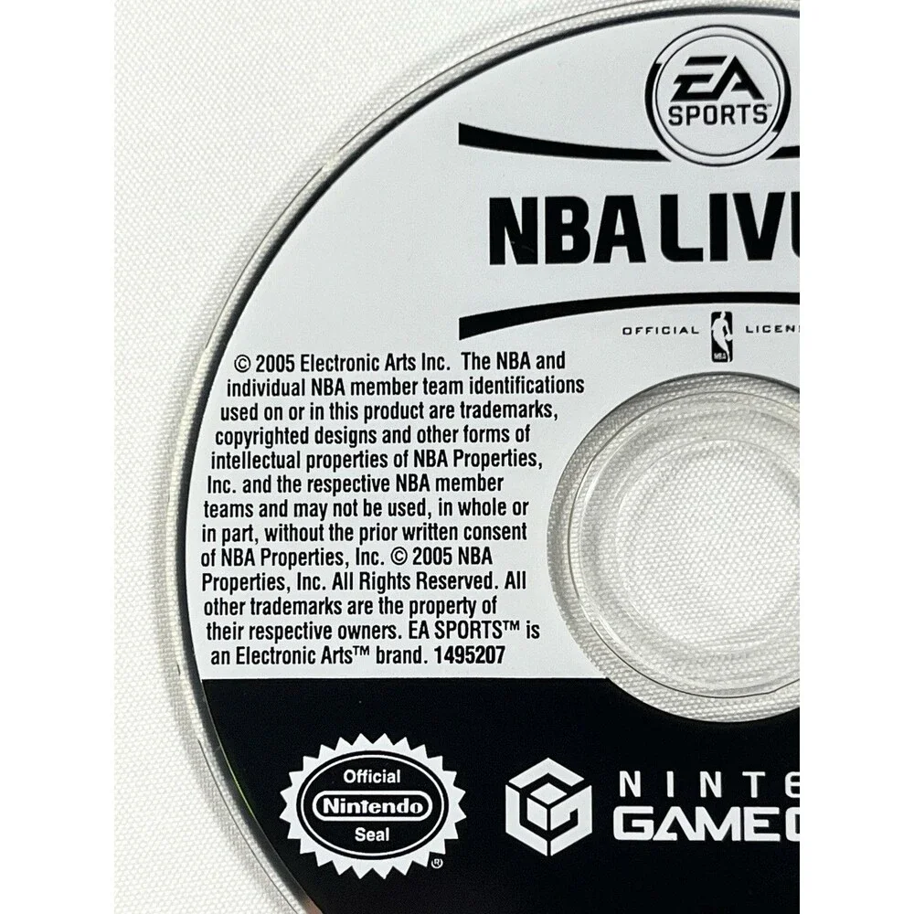 NBA Live 2005 EA Sports Nintendo GameCube Disc Only Tested